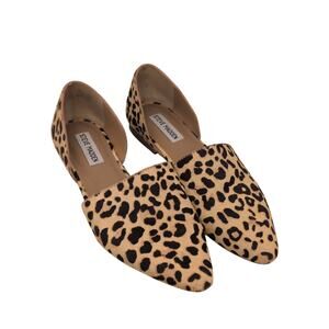 Steve Madden Talent-L D'Orsey Leopard Cow Hair shoes size 8.5M